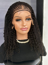 Short Cornrow Fulani Braid Wig – 13x6 Lace Front Braided Wig for Black Women Custom African Braided Wig, Glueless, Lightweight, Natural Look