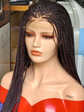 Micro Braid Wig for Women - 6x6 Lace Front Wig - Customizable Length & Color - Handmade Luxury Human Hair Braided Wig