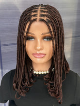 12” Bob Box Braid Wig – Short Braided Wig for Black Women, 13x6 Lace Front, Custom Colors, Glueless Protective Style, Handmade Wig
