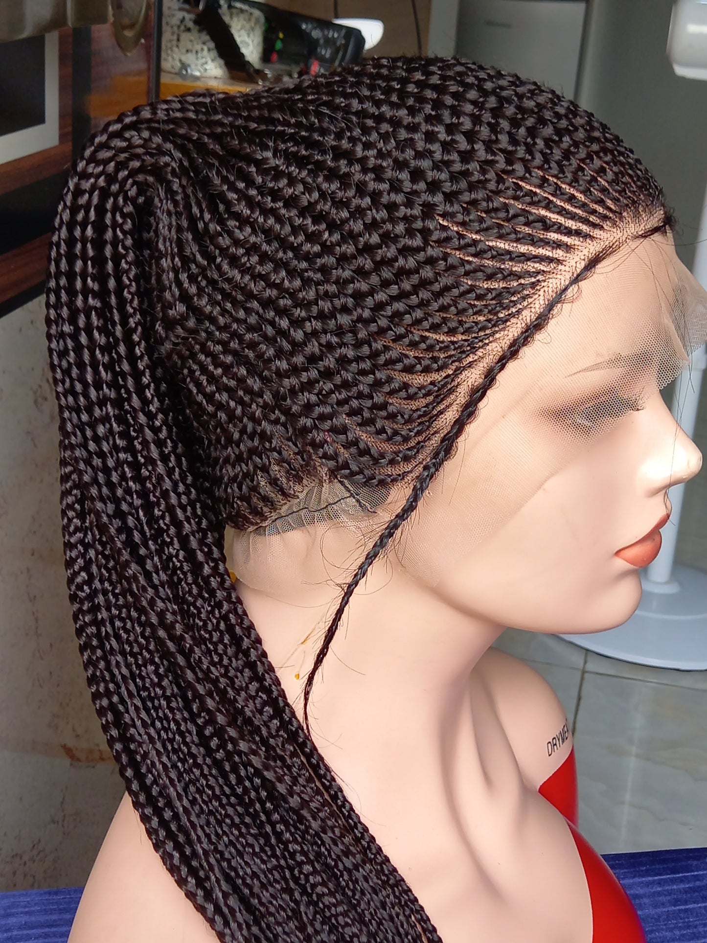 Shop the Best Shuku Updo Cornrow Braided Wig for Black Women in Multiple Colors with Free Shipping and Excellent Customer Service