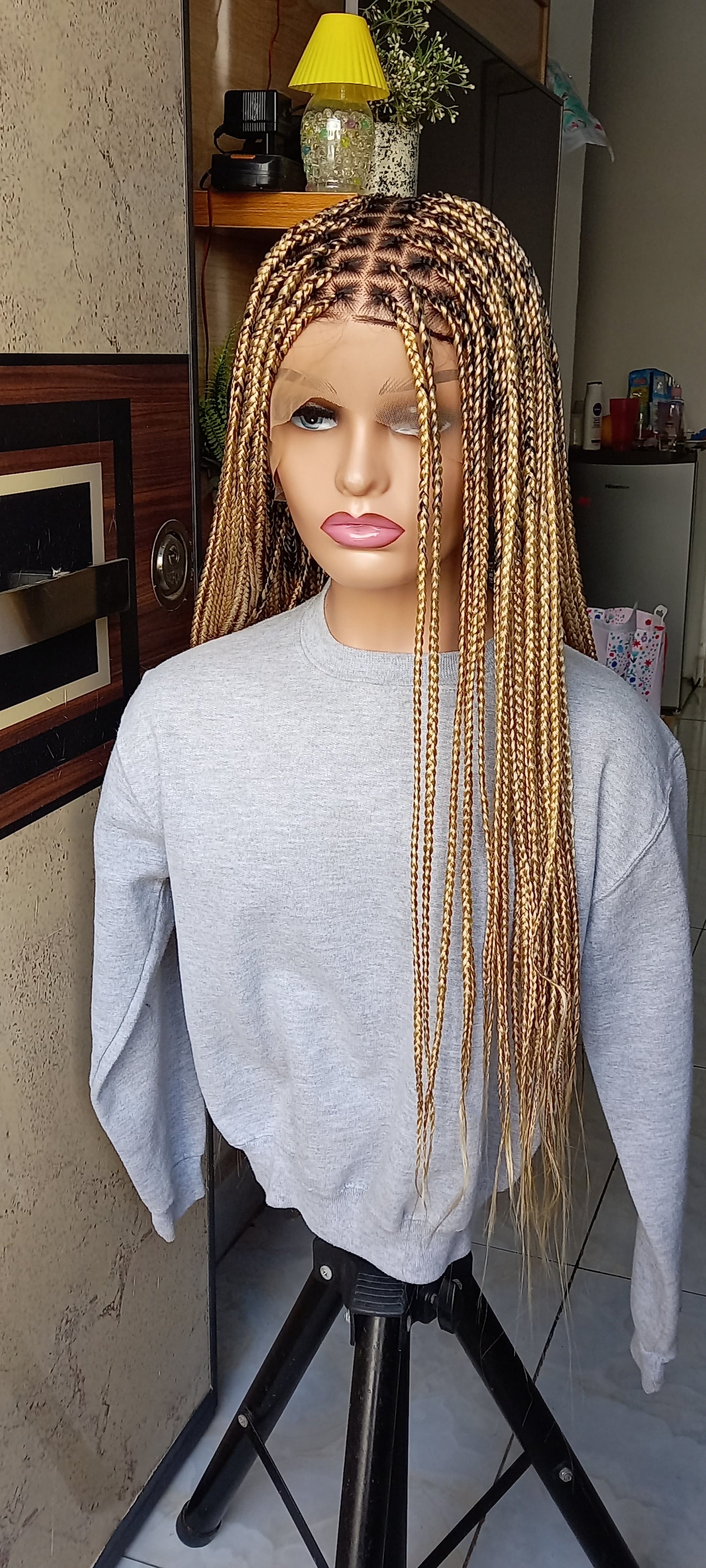 Knotless Braid Wig for Black Women on Full Lace Wig