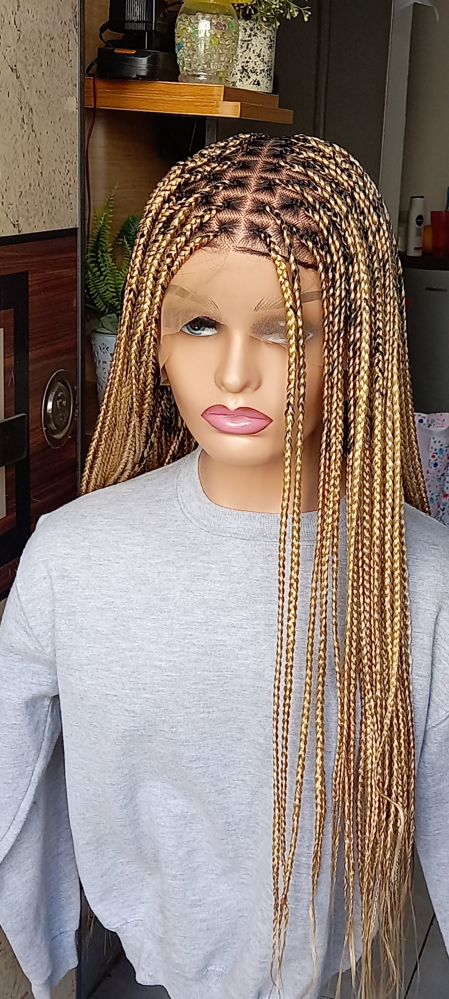 Knotless Braid Wig for Black Women on Full Lace Wig