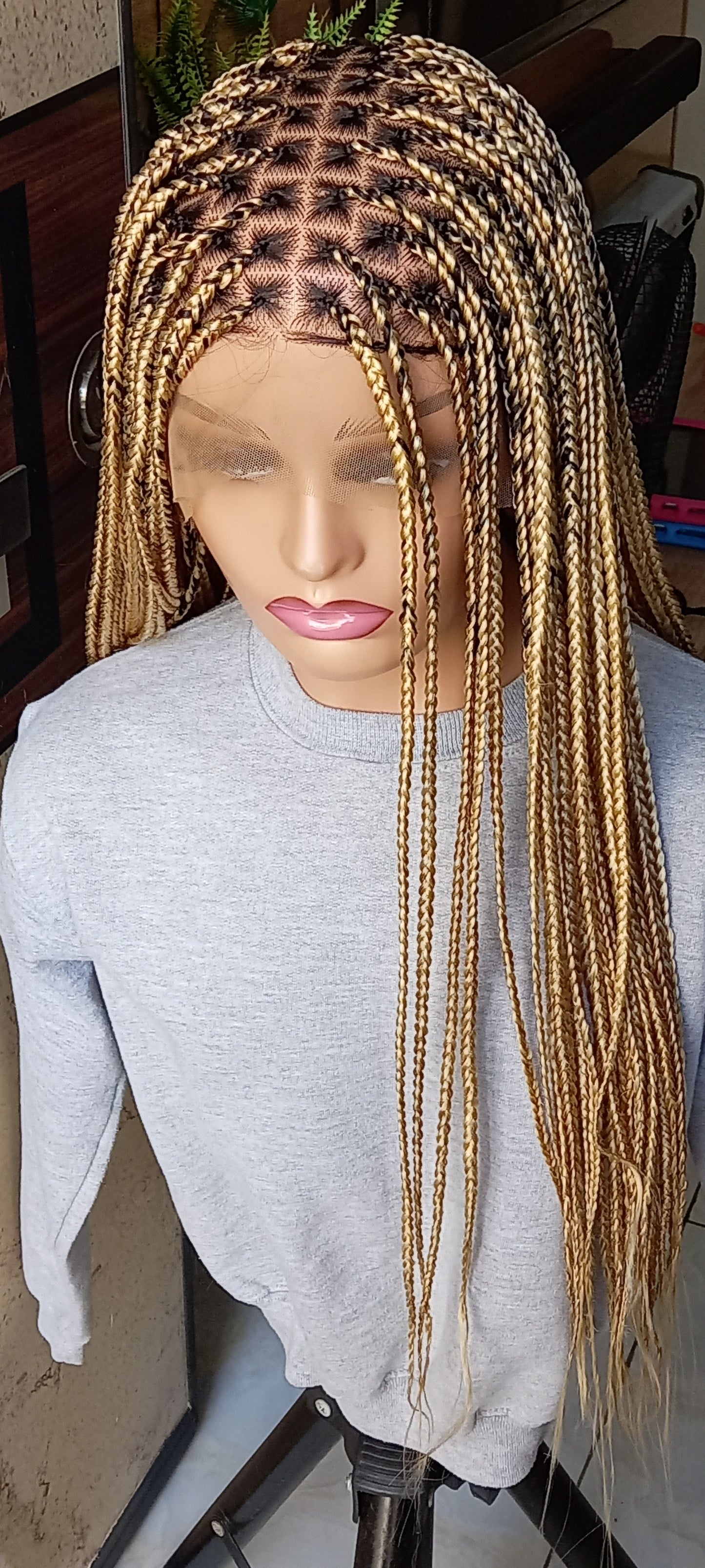 Knotless Braid Wig for Black Women on Full Lace Wig