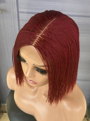 Short Micro Twist Wig on 2 By 6 Lace Front Wig