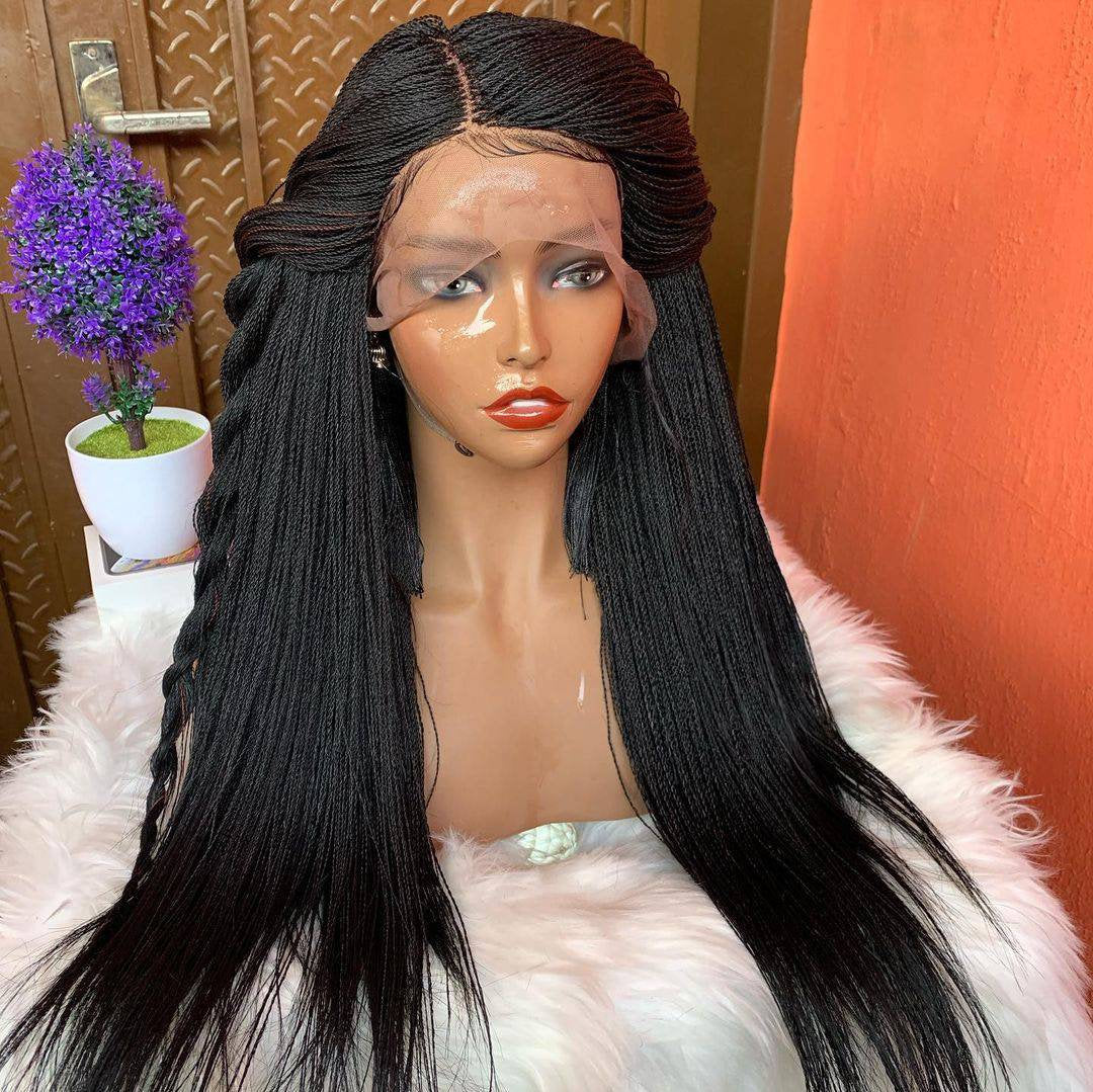 Micro braid wig, braided wig, micro braids full lace wig, full lace micro braid wig, lace front box braid wig, box braid full lace wig, wigs