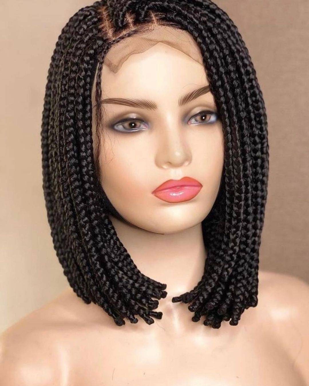 Bob box braid wig, Braided wig, Full lace wig, Lace front wig, Braid wig, Bob braid wig, short braid wig, box braid wig, braided bob wig