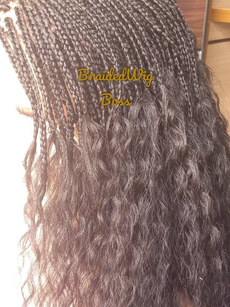 24 inches knotless box braids wig for black women on 13*6 braided lace front cornrow wig dreadlocks lace braided wig