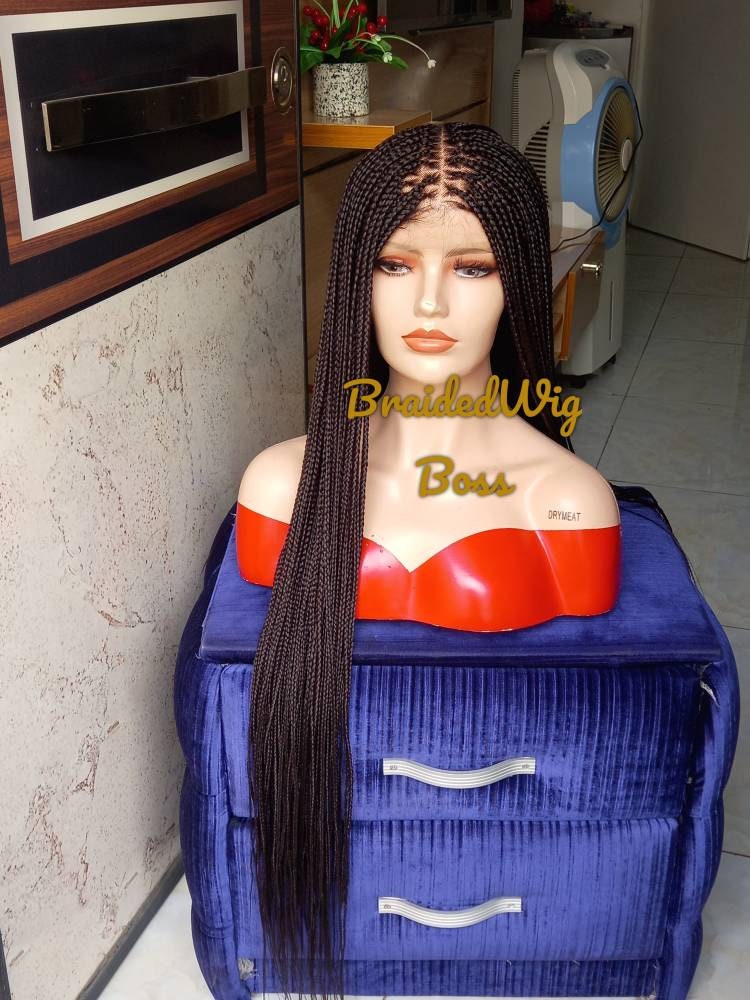 40" knotless braid wig on full lace braided lace wig glueless braided wigs for black women box braids wig braids on a wig lace frontal wig