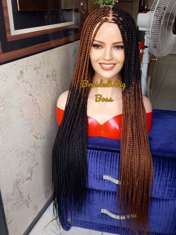 Full lace box braided wig braided lace front wigs for black women cornrow wig faux locs dreadlocks human hair lace wig braided wig box braid