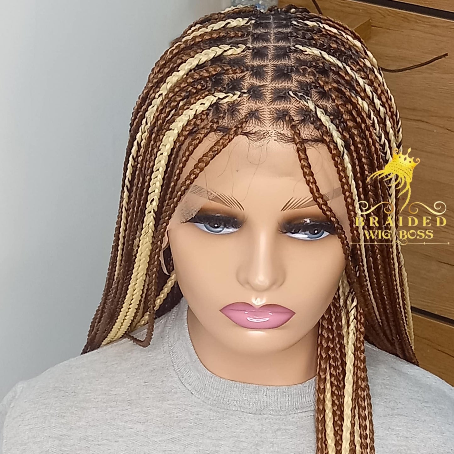 Knotless Braid Wig for Women | 13x6 Braided Lace Front/Full Lace | Different Lengths/Colors Available | Handmade with Quality Synthetic Hair