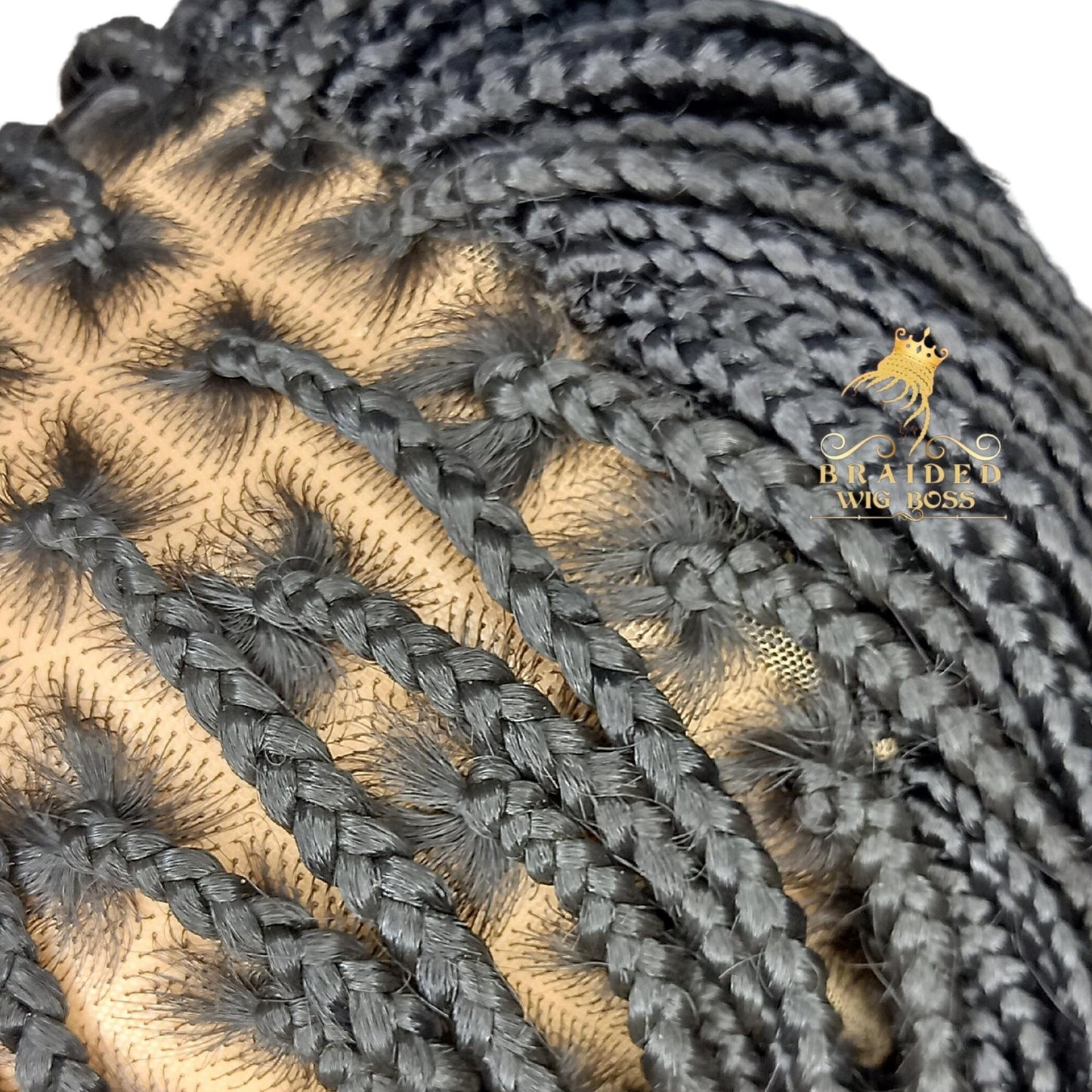 13x4 Knotless Braid Wig for Black Women - Box Braids Synthetic Braided Lace Front Wig in Color 2 Available in Multiple Lengths and Colors