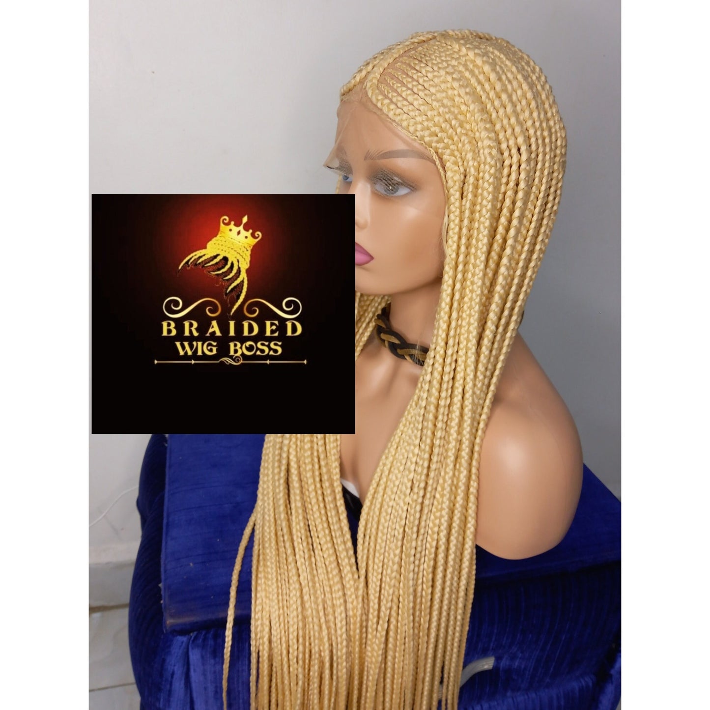 Blonde Cornrow Wig Box Braided Wigs For Black Women Available In Braided  Lace Front & Full Lace Braid Wigs Glueless Cornrow Braided Wig