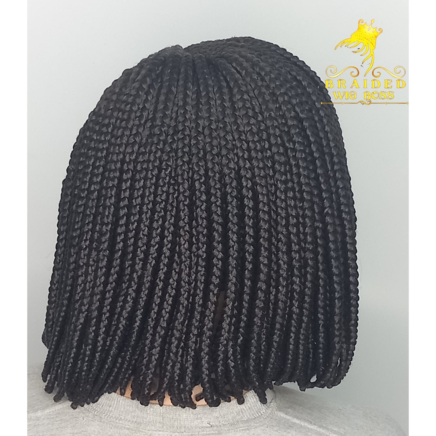 Short Bob Cornrow Braided Wig For Black Women On 13*6 Braided Lace Front Wigs Glueless Box Braid Wig Cornrow Wig Knotless Braid Wig