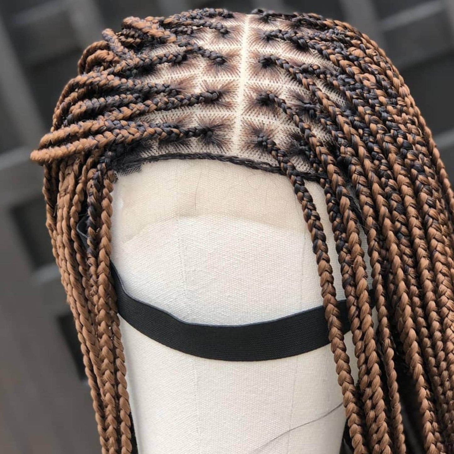 Knotless braids on a closure Braided wig braided lace front wigs Human hair wigs cornrow braided wig for black women braid wig knotless wig