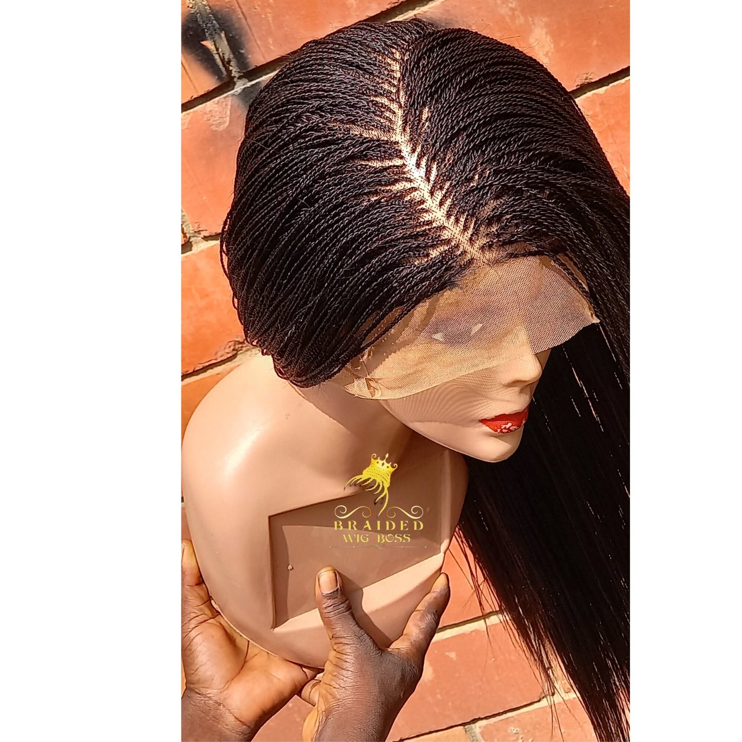 New Micro Twist Wig Available on Full Lace Wig & Braided Lace Front Wigs Micro Braided Wigs For Black Women Micro Million Twist Wig