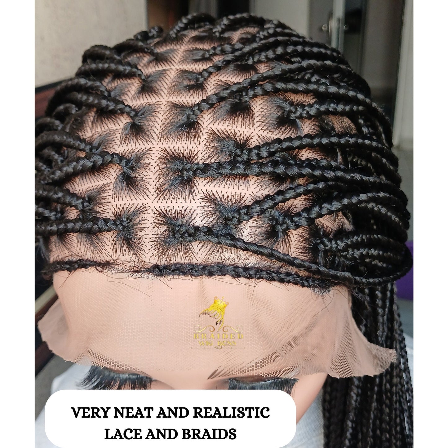 Knotless Braid Wig Available In Full  Lace Braid Wig and Braided Lace Front Wig Box Braided Wigs For Black Women With Human Hair Baby Hairs