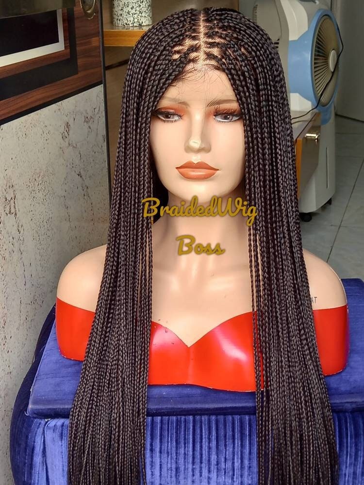 40" knotless braid wig on full lace braided lace wig glueless braided wigs for black women box braids wig braids on a wig lace frontal wig