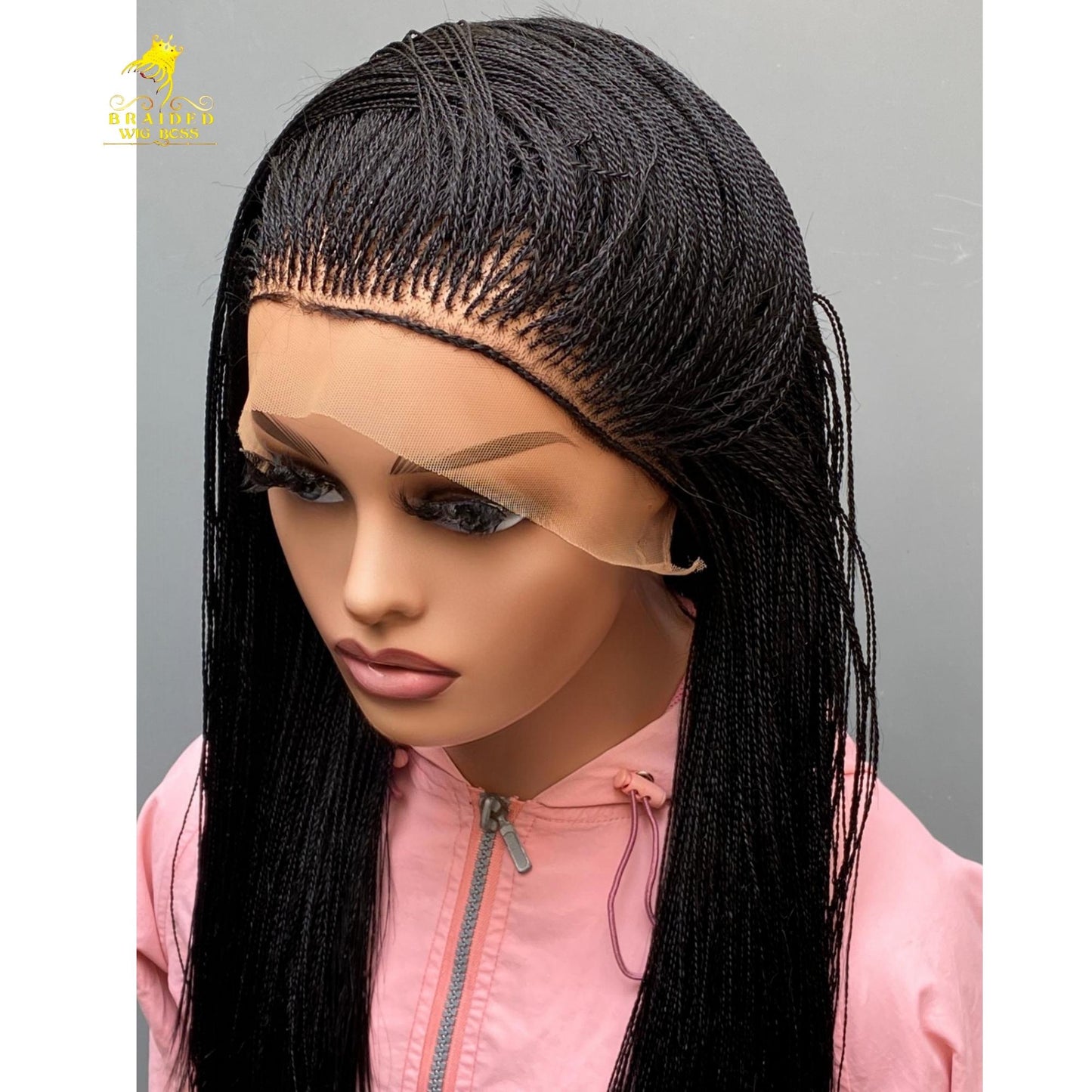 Micro Twist Wig On Full Lace Wig/ Lace Front Wigs Glueless Micro Twisted Wig Braided Wigs For Black Women Customisable In Lengths and Colors