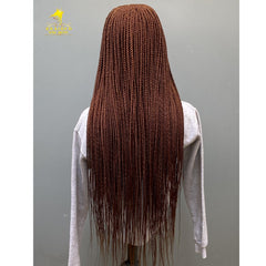 Customizable 2x6 Lace Front Cornrow Braided Wig – Glueless, Knotless Braided Wig in Multiple Colors/Lengths Synthetic Wig for Black Women
