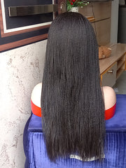 1Luxury Micro Twist Wig for Women - 2x6 Centre Part Frontal Lace - Custom Colors & Lengths - Natural Look Handmade Braided Wig