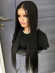 Micro Twist Braided Wig – 2x6 Lace Closure, Glueless Lightweight Wig for Black Women, Beginner Friendly Custom Protective Style handmade wigColor 2