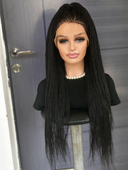 28” Micro Twist Braided Wig – Custom Full Lace Braided Wig for Black Women, Lightweight Glueless Protective Style, All Colors & Lengths