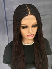 Micro Twist Braided Wig – 2x6 Lace Closure, Glueless Lightweight Wig for Black Women, Beginner Friendly Custom Protective Style handmade wigcolor 33