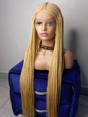 Blonde Cornrow Wig Box Braided Wigs For Black Women Available In Braided  Lace Front & Full Lace Braid Wigs Glueless Cornrow Braided Wig