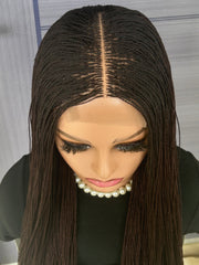 Micro Twist Braided Wig – 2x6 Lace Closure, Glueless Lightweight Wig for Black Women, Beginner Friendly Custom Protective Style handmade wigcolor 33
