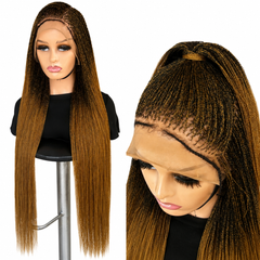 40 inches Micro Twist Wig on Full Lace Wig Color 27