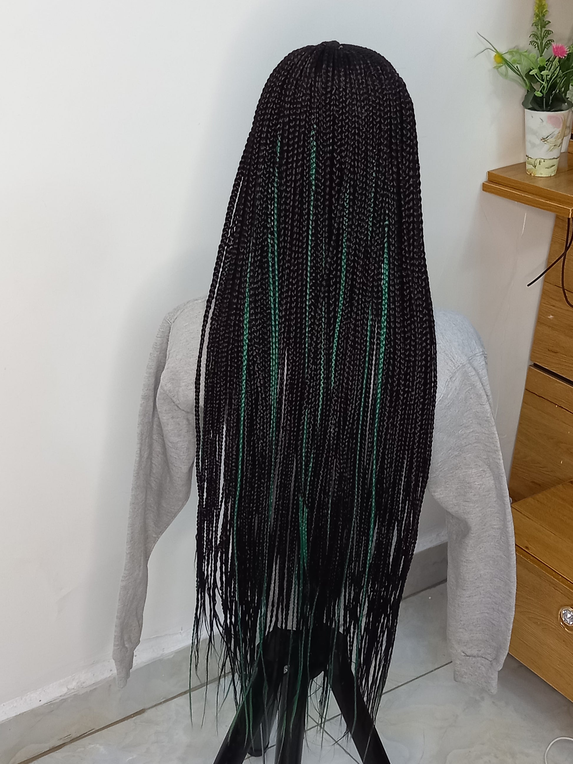 Stunning Cornrow Wigs on 13 by 6 Lace Front for Black Women: Handmade, Synthetic, and Braided Options Available - BRAIDED WIG BOSS