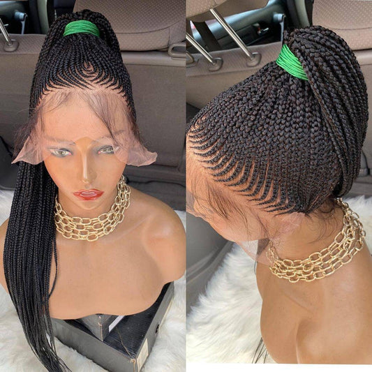 Cornrow Braided Wig - Available on Full Lace Wig and 360 Lace Front Wig - Free Shipping - Unique Cornrow Braided Lace Wigs, Braided Wigs - BRAIDED WIG BOSS