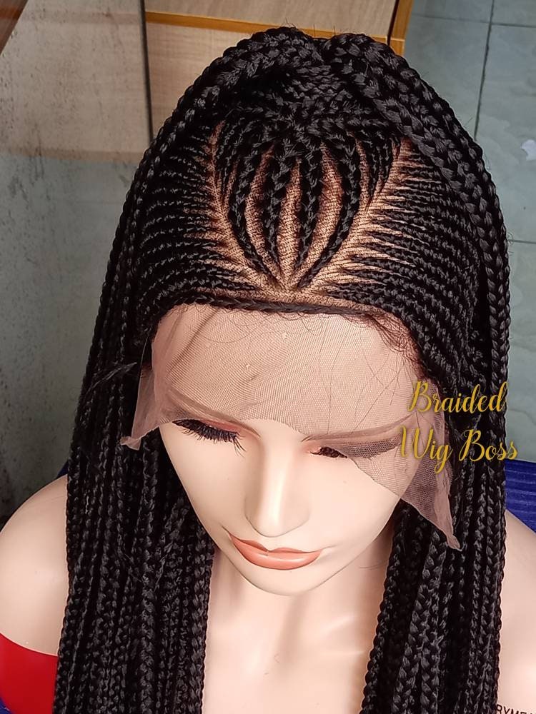 Braided Wig Full Lace Wig Braided Lace Front Wig Cornrow wig Braided Wigs for black women braided lace wigs, braid wig knotless braid wig