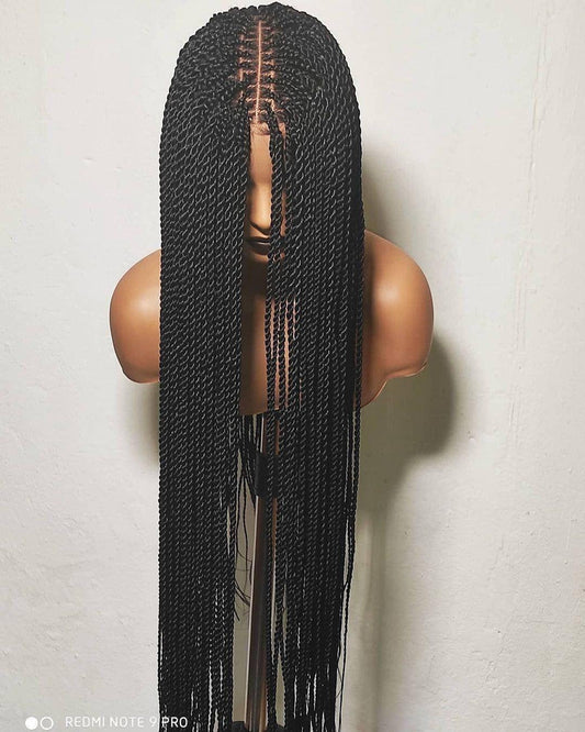 Senegalese twist wig, braided wig, box braids wig, braid wig, box braided wig,Full lace braid wig, braided wig for black women cornrows wig - BRAIDED WIG BOSS