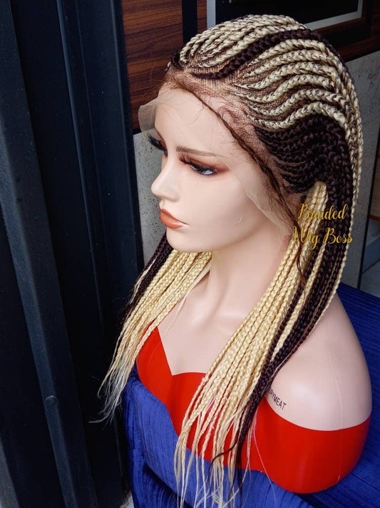 Braided Wig, Full Lace Wig, Lace Front Wig, Wigs, Cornrow Wig, Braided Wigs, Free Shipping, cornrow braided lace wigs, cornrow braided wigs - BRAIDED WIG BOSS