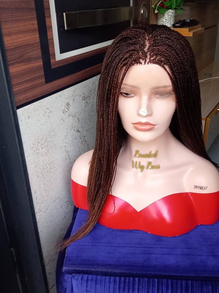 Micro braid full lace wig, braided wig, lace wig, braid wig, box braid wig, full lace braided wig, lace front wig, wig for black women, wigs - BRAIDED WIG BOSS