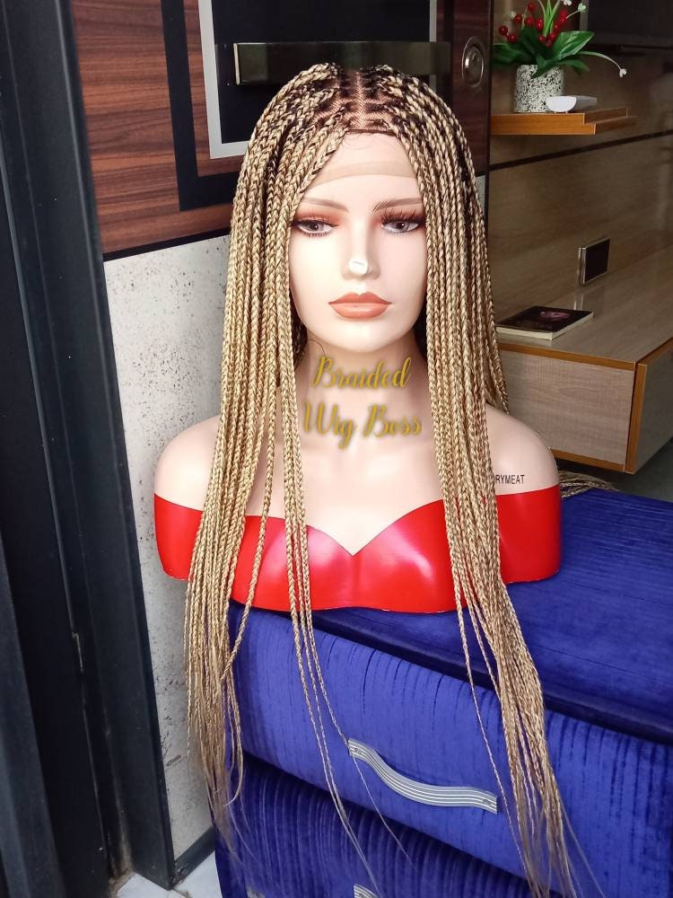 Knotless full lace braided wig, Knotless braid wig full lace, braided wig, box braid full lace wig, braided wig for black women, braid wig - BRAIDED WIG BOSS