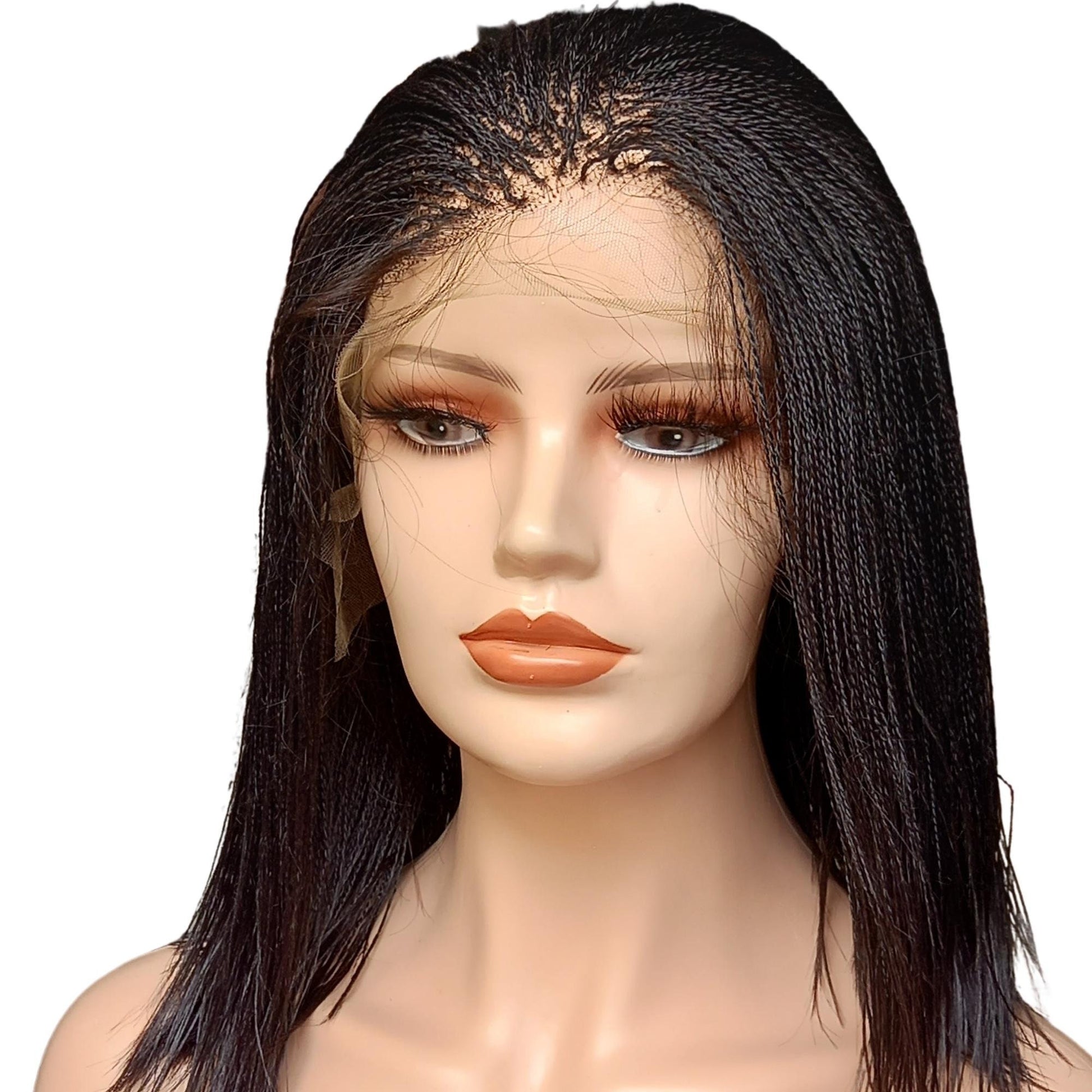 2 in 1 set of braided wigs, micro million braid wig, knotless braid wig, cheap box braid synthetic braid wigs, braided wigs for black women - BRAIDED WIG BOSS