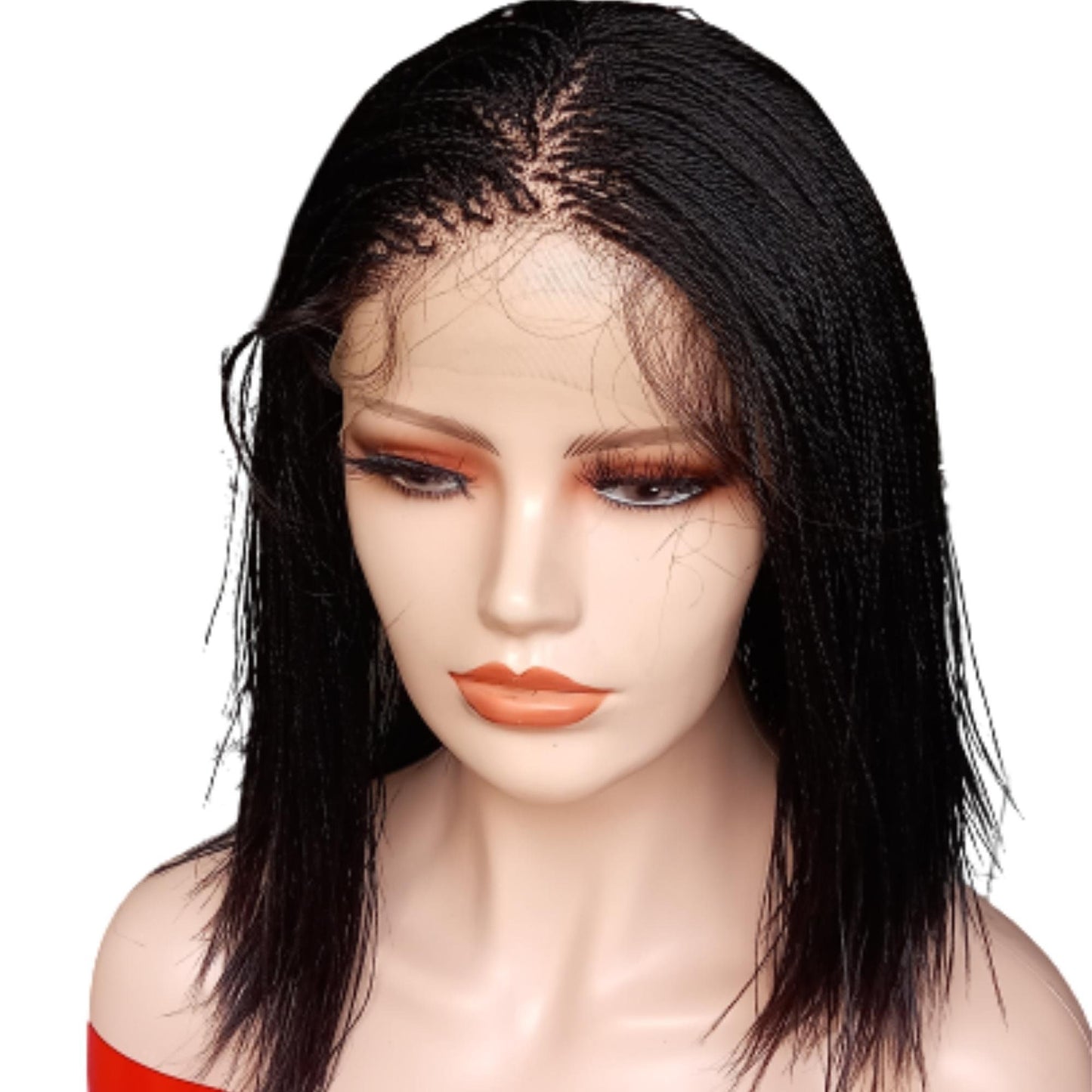 2 in 1 set of braided wig, Micro braid wig, short bob box braid wig, box braided wig, synthetic braid wig, braided wigs for black women