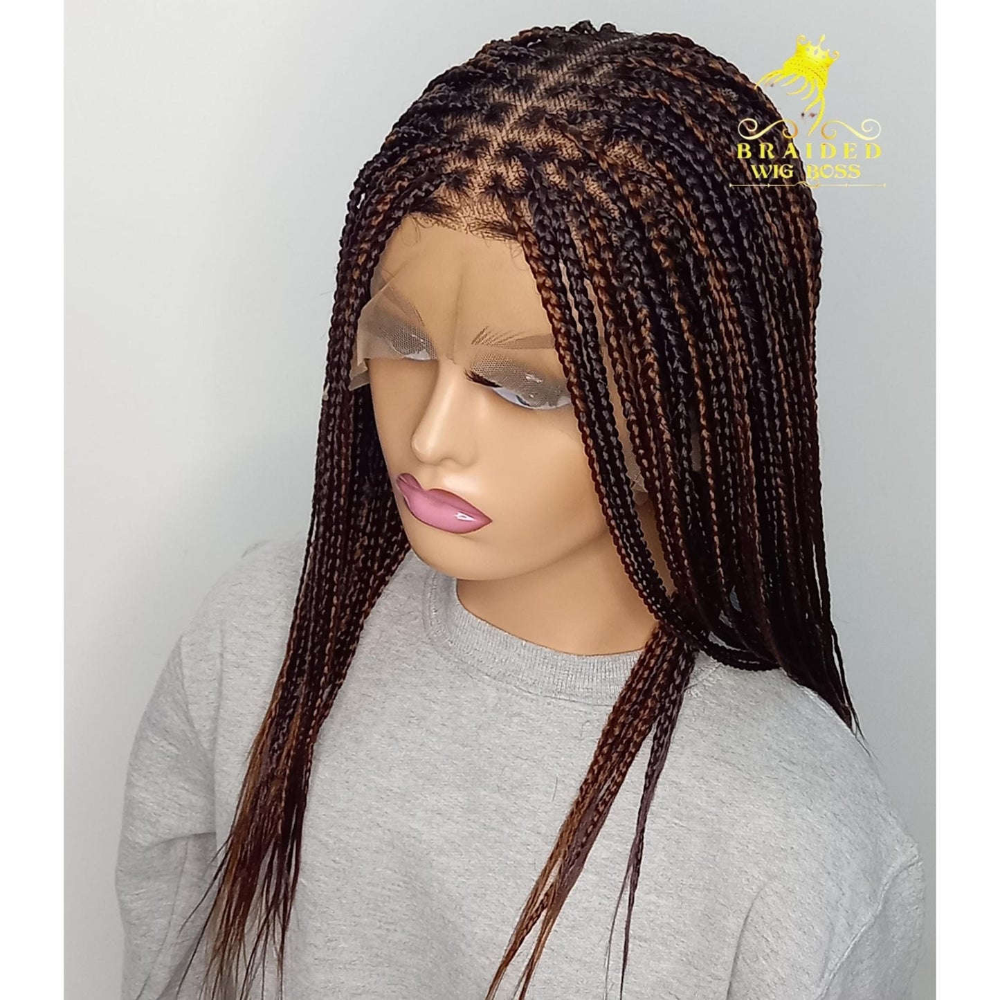 Knotless Braids Wig - Full Lace & Lace Frontal - 30/33 Mix - All Lengths - For Black Women
