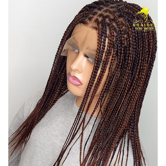 Knotless Braids Wig - Full Lace & Lace Frontal - 30/33 Mix - All Lengths - For Black Women - BRAIDED WIG BOSS